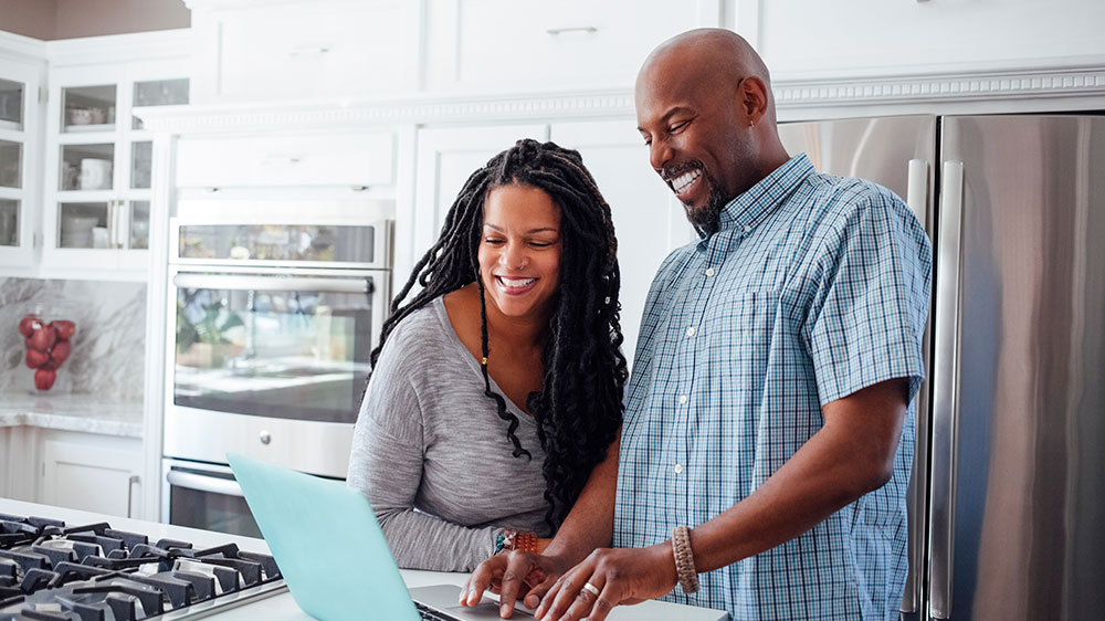 Couple finding care online
