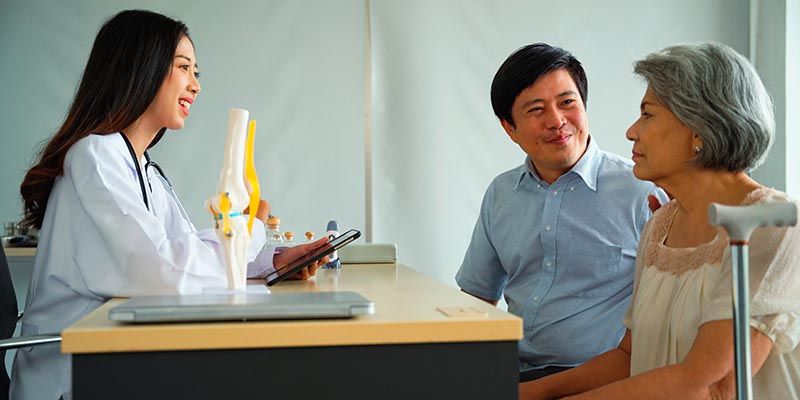 couple with ortho doctor