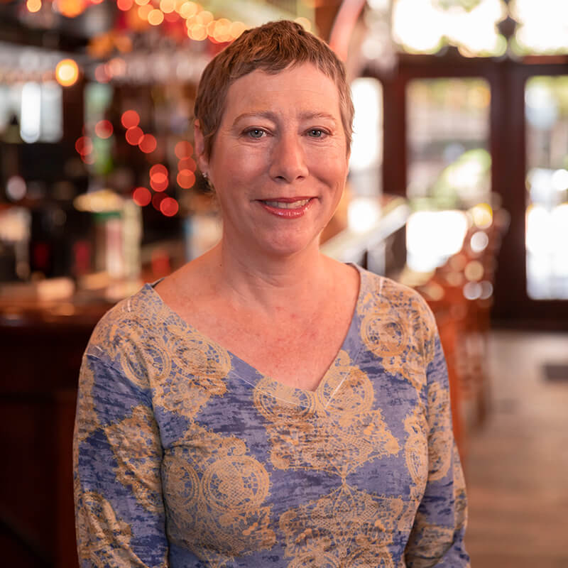 Jenny is raising a glass to good health after comprehensive treatment for gynecologic cancer